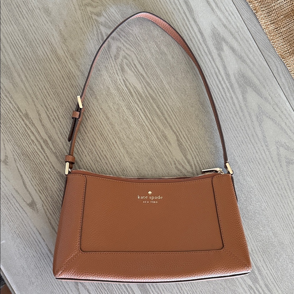 Kate Spade Lena Gingerbread Pebbled Leather Shoulder Bag